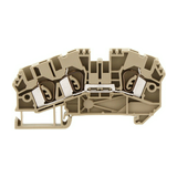 Átmenő sorkapocs TS35 1-szintes 32A 0,5-4mm2/érvéghüvely bézs ZRK 4/3A BG CONTA-CLIP