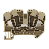 Átmenő sorkapocs TS35 1-szintes 41A 0,5-6mm2/érvéghüvely bézs ZRK 6/2A BG CONTA-CLIP