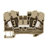 Átmenő sorkapocs TS35 1-szintes 57A 1,5-10mm2/érvéghüvely bézs ZRK 10/2A BG CONTA-CLIP