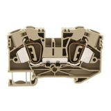 Átmenő sorkapocs TS35 1-szintes 76A 1,5-16mm2/érvéghüvely bézs ZRK 16/2A BG CONTA-CLIP