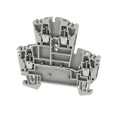 Átmenő sorkapocs TS35 2-szintes 0.5-2.5mm2 szürke csavaros WDK 2.5 GR Weidmüller