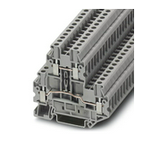 Átmenő sorkapocs TS35 2-szintes 24A 0.14-2.5mm2 szürke csavaros csavaros UTTB 2,5 PHOENIX CONTACT