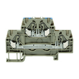 Átmenő sorkapocs TS35 2-szintes 24A 0,2-2,5mm2/érvéghüvely bézs FRKD 2,5/N/DU CONTA-CLIP