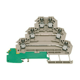 Motorcsatlakozó sorkapocs TS35 4-szintes 24A 0.5-2.5mm2/érvéghüvely bézs MAK 2.5 DB Weidmüller