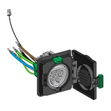 Autótöltő csere aljzat 3fázis IEC csapófedéllel T2 csavaros 32A 415V EVLink Wallbox STD Schneider