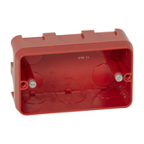 Süllyesztett szerelvénydoboz téglafalba téglalap 67mm x 113mm műanyag piros Batibox LEGRAND
