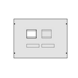Beépítőkészlet h630 kompakt kész. függ. 600mm 800mm x 80mm Quadro Hager