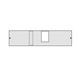 Beépítőkészlet h630 kompakt kész. vízsz. 200mm 800mm x 80mm Quadro Hager