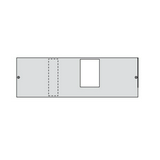 Beépítőkészlet LSI400/630A kompakt megszakítóhoz vízszintes 600mmx 200mmx 100mm fém Quadro Hager