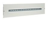 Beépítőkészlet moduláris 1-kalapsín 36-modul/sín 200mm 800mm x 15mm Quadro Hager
