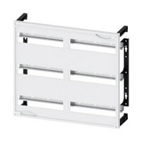 Beépítőkészlet REG R15 450mmx 500mmx 6-kalapsín 12-modul/sín kivágottfedlél ALPHA 400/630 SIEMENS