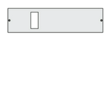Beépítőkészlet x160/HDA/HHA/HNA megszakító vízsz  Quadro Hager