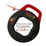 Behúzószál Runpogleiter fejjel 5.3mm/ 30m védőcső-hoz RUNPO 5 RUNPOTEC