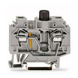 Biztosítós sorkapocs TS35 5x20 mm szürke G-biztosítóbetét 5x20mm csavaros-aljzat 10A WAGO