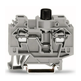 Biztosítós sorkapocs TS35 5x20 mm szürke G-biztosítóbetét 5x20mm csavaros-aljzat 10A WAGO