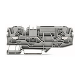 Biztosítós sorkapocs TS35 lapos biztosítóbetét szürke lapos biztosítóbetét rugószorításos WAGO