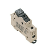 Biztosítós sorkapocs TS35 bézs G-biztosítóbetét 10,3x38mm csavaros 32A WSI 25/1 10x38 Weidmüller