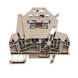 Biztosítós sorkapocs TS35 bézs G-biztosítóbetét 5x20mm rugószorításos ZSI 2.5/LD 28AC Weidmüller