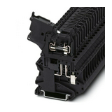 Biztosítós sorkapocs TS35 5x20mm fekete G-biztosítóbetét 5x20mm UT 4-HESI (5X20) PHOENIX CONTACT
