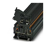 Biztosítós sorkapocs TS35 5x20mm fekete G-biztosítóbetét 5x20mm PT 4-HESI (5X20) PHOENIX CONTACT