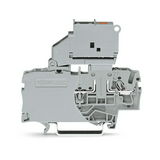 Biztosítós sorkapocs TS35 5x20 mm szürke G-biztosítóbetét 5x20mm kihajtható-aljzat 6A WAGO