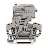 Biztosítós sorkapocs TS35 5x20 mm szürke G-biztosítóbetét 5x20mm kihajtható-aljzat 10A WAGO