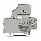 Biztosítós sorkapocs TS35 5x20 mm szürke G-biztosítóbetét 5x20mm kihajtható-aljzat 6A WAGO