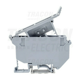 Biztosítós sorkapocs TS35/C szürke kihajtható-aljzat DIN (kalap)sín 35mm csavaros csavaros TRACON