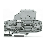 Biztosítós sorkapocs TS35 5x20mm szürke G-biztosítóbetét 5x20mm billenthető-aljzat 10A WAGO