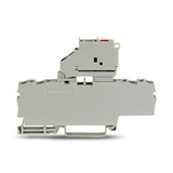 Biztosítós sorkapocs TS35 5x20mm szürke G-biztosítóbetét 5x20mm billenthető-aljzat 6.3A WAGO