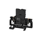Biztosítós sorkapocs TS35 fekete G-biztosítóbetét 5x20mm 6.3A AFS 4 2C 10-36V BK Weidmüller