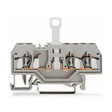 Bontható sorkapocs 10A 400V rugószorításos/ rugószorításos szürke 0.08-2.5mm2/sokerű WAGO