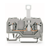 Bontható sorkapocs 10A 400V rugószorításos/ rugószorításos szürke 0.08-2.5mm2/sokerű WAGO