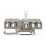 Bontható sorkapocs 10A 400V rugószorításos/ rugószorításos szürke 0.08-4mm2/sokerű WAGO