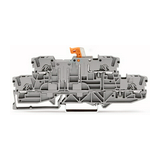 Bontható sorkapocs 16A 400V rugószorításos/ rugószorításos szürke 0.25-4mm2/sokerű WAGO