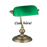 Búra 4038 banklámpához aszimmetrikus direkt/indirekt fénykilépés üveg zöld RÁBALUX