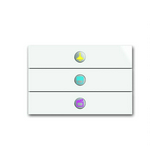 Busch-priOn KNX nyomógomb 3gomb süllyesztett műanyag fehér IP21 6342-24G-101-500 ABB