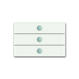 Busch-priOn KNX nyomógomb 3gomb süllyesztett üveg fehér IP21 6342-811-101-500 ABB