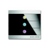 Busch-priOn KNX nyomógomb 3gomb süllyesztett üveg fekete IP21 6342-825-101-500 ABB