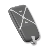 RF távirányító 4gombos 433-868MHz univerzális szürke fix/ugrókód rádiós RF tárvirányító CDVI