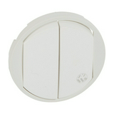 Céliane billentyű antibakteriális kettős kapcs/nyg.-hoz fehér egyéb-jel műanyag fényes LEGRAND