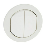 Céliane billentyű kettős kapcs/nyg.-hoz fehér üres-jel IP44 műanyag fényes LEGRAND