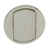 Céliane billentyű széles egyes kapcs/nyg.-hoz titán üres-jel  jelzőfényes műanyag fényes LEGRAND