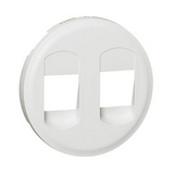 Céliane fedlap sztereó hangszórócsatlakozóhoz műanyag fehér címketartó nélkül LEGRAND