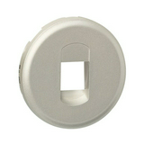 Céliane fedlap monó hangszórócsatlakozóhoz műanyag titán címketartó nélkül LEGRAND