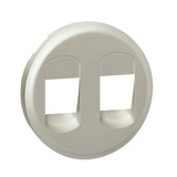 Céliane fedlap sztereó hangszórócsatlakozóhoz műanyag titán címketartó nélkül LEGRAND