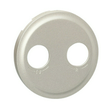 Céliane fedlap TV-RD koax-antennadugaljhoz műanyag titán címketartó nélkül LEGRAND