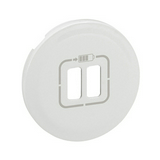 Céliane fedlap 2xUSB töltőcsatlakozóhoz műanyag fehér címketartó nélkül LEGRAND