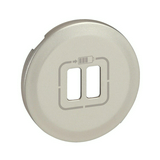 Céliane fedlap 2xUSB töltőcsatlakozóhoz műanyag titán címketartó nélkül LEGRAND