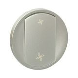 Céliane fedlap ventilátorkapcsolóhoz egyes kapcs/nyg.-hoz titán egyéb-jel műanyag fényes LEGRAND